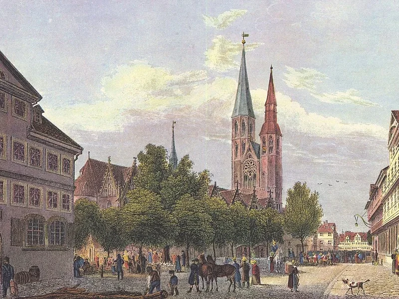 1800-Wilhelm Pätz - Chiesa di Santa Caterina e Hagenmarkt